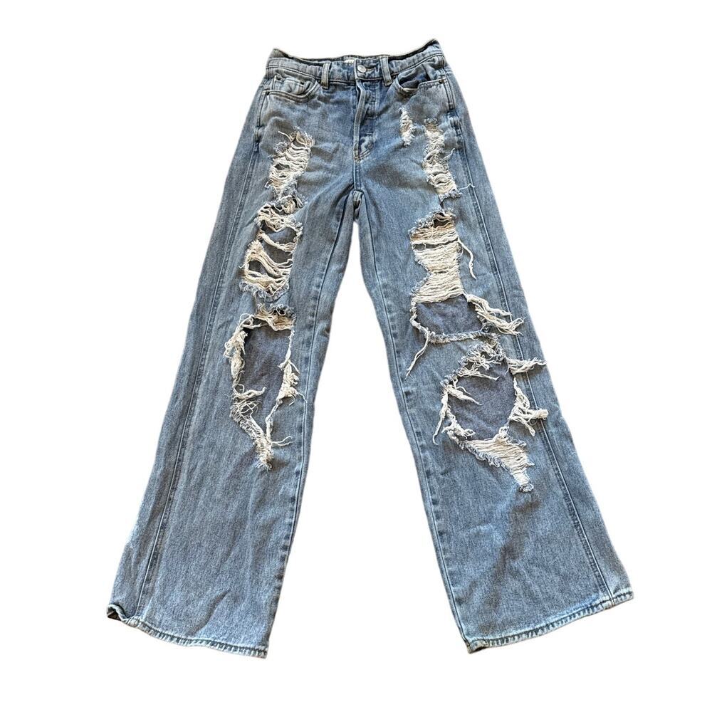 Pacsun Ripped Baggy Jean 25